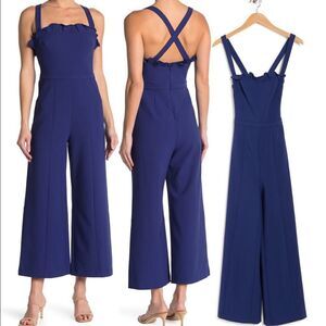 Likely Romi wide leg retro style jumpsuit size 2 and 4 in blue NWT